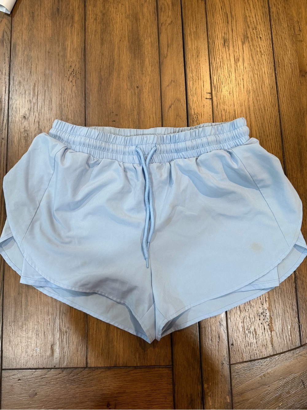 crown & ivy Light Blue Women's Athletic Drawstring Shorts